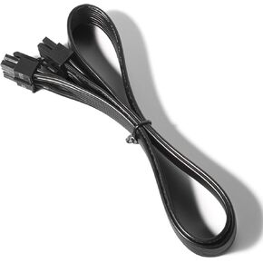 Certusfun CPU Cable for Seasonic, 27'' Male to Male 8 Pin to 4+4 Pin CPU Power Cable for ASUS Modular Power Supply (18AWG Black)