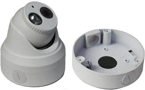 Kenuco Junction Box/Mounting Base hik-Compatible Turret Camera DS-2CD23x2 Size | 130MM X 32MM | BOX03 (White 1PK) in Kuwait