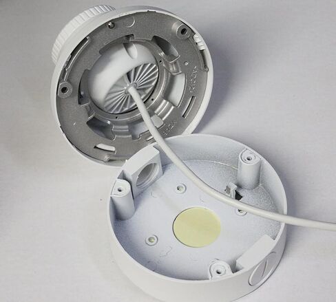 Kenuco Junction Box/Mounting Base hik-Compatible Turret Camera DS-2CD23x2 Size | 130MM X 32MM | BOX03 (White 1PK) in Kuwait