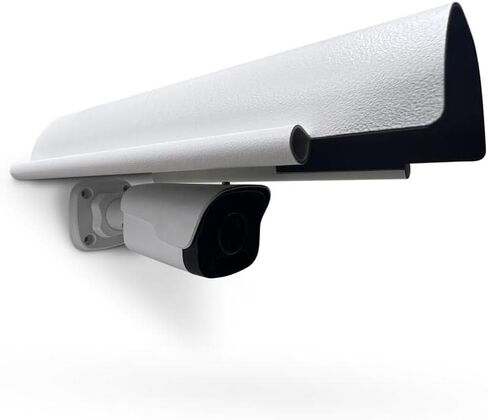 KENUCO Sun Rain Shade Cover Compatible with Outdoor Security Cameras, Aluminum Alloy Material - White in Kuwait