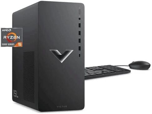 كمبيوتر HP 2022 الأحدث Victus Gaming Desktop، معالج AMD Ryzen 7 5700G (8 النواة)، ذاكرة وصول عشوائي DDR4 سعة 32 جيجابايت، محرك أقراص SSD سعة 1 تيرابايت، محرك أقراص ثابتة 2 تيرابايت، رسومات AMD Radeon RX 6600XT، مصدر طاقة 500 واط، نظام التشغيل Windows 11 H in Saudi Arabia