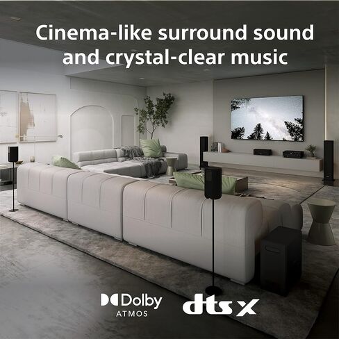 Sony STR-AN1000 7.2 CH Surround Sound Home Theater 8K A/V Receiver: Dolby Atmos, DTS:X, Digital Cinema Auto Calibration IX, Bluetooth, WiFi, Google Chromecast, Spotify connect, Apple AirPlay, HDMI 2.1 in Saudi Arabia