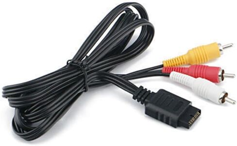 كابل سلك صوت وفيديو 6FT AV TV RCA لكابل Playstation PS2 PS3 (2 حزمة) in Kuwait