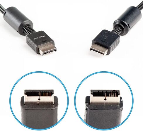 كابل سلك صوت وفيديو 6FT AV TV RCA لكابل Playstation PS2 PS3 (2 حزمة) in Kuwait