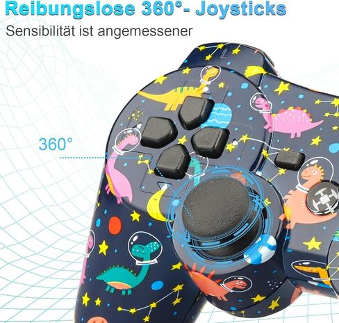 BELOPERA 2 Pack PS3 Controller، Cool Blue PS3 Controller Wireless for PlayStation 3 مع 2 كابلات USB، أجهزة التحكم عن بعد البديلة تعمل لوحدة تحكم PS3 مع عصا التحكم المحدثة in Kuwait