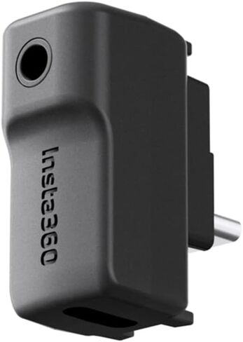Insta360 Mic Adapter One X2 (Vertical) Input for External Microphones Type-C and 3.5mm Audio Ports in Saudi Arabia