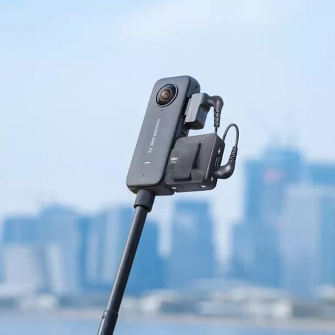 Insta360 Mic Adapter One X2 (Vertical) Input for External Microphones Type-C and 3.5mm Audio Ports in Saudi Arabia