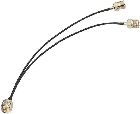 Superbat UHF Splitter 12 بوصة RG316 SO239 إلى Dual PL-259 Cable Splitter in Kuwait