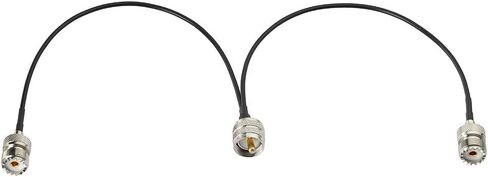 Superbat UHF Splitter 12 بوصة RG316 SO239 إلى Dual PL-259 Cable Splitter in Kuwait