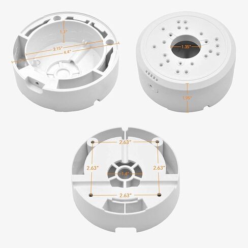 Universal Security Camera Junction Box Mount Bracket, Indoor/Outdoor Use Hide Cable Junction Box for Arlo Solar Panel and Solar Battery Camera(4 Pack) in Saudi Arabia