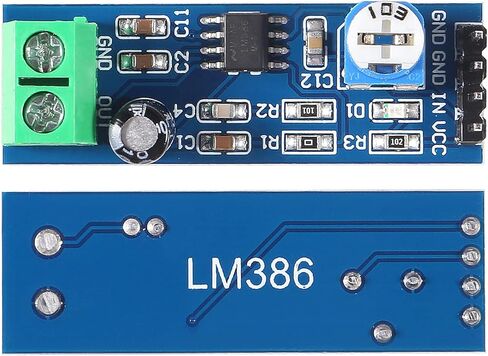 10 قطعة مضخم الصوت وحدة صغيرة LM386 أحادية الطاقة أمبير وحدة 200 مرة كسب مكبر للصوت مجلس أحادية مكبر كهربائي HiFi لتقوم بها بنفسك in Kuwait