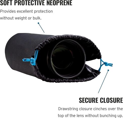 Tenba Camera lens pouch Tools Soft Lens Pouch 5x3.5 in. (13x9 cm) - Black (636-352) in Saudi Arabia
