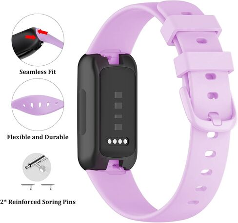 أحزمة TopPerfekt متوافقة مع Fitbit Inspire 3، ملحقات سيليكون ناعمة قابلة للتعديل حزام رياضي للنساء والرجال in Kuwait
