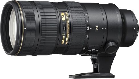 عدسة نيكون 70-200 ملم f/2.8G ED VR II AF-S Nikkor Zoom لكاميرات نيكون الرقمية SLR (جديد، صندوق أبيض) in Kuwait