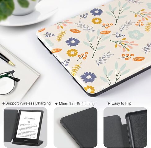 CoBak Case for Kindle Paperwhite - All New PU Leather Cover with Auto Sleep Wake Feature for Kindle Paperwhite Signature Edition and Kindle Paperwhite 11th Generation 2021 Released in Saudi Arabia