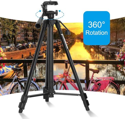 حامل ثلاثي القوائم للكاميرا بطول 60 قدم مع حامل جوال وشنطة حمل in Kuwait