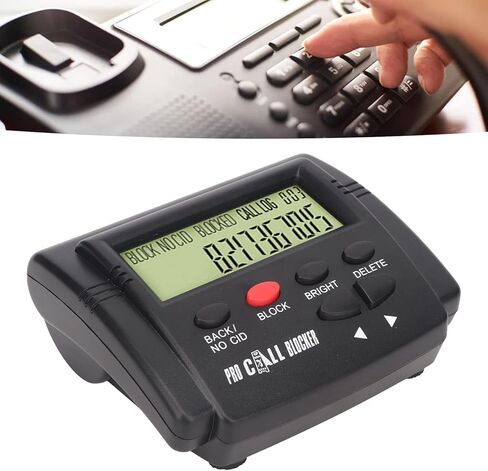 Call Blocker for Landline Phones, Caller ID Box Call Blocking Device with LCD Display - Stop Unwanted Calls, Robocalls, Spam, Telemarketers in Saudi Arabia
