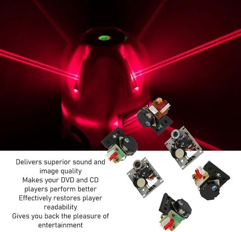 CD Optical Pickup Laser Lens, Professional Replacement Optical Pick Up Laser Lens Parts, Data Reading Lens Fit for DVD CD Player (with Rack) in Saudi Arabia