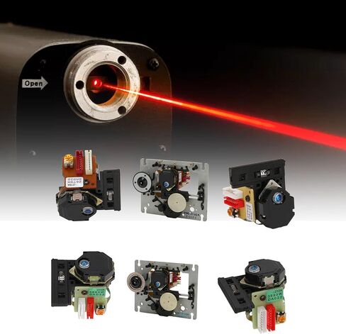 CD Optical Pickup Laser Lens, Professional Replacement Optical Pick Up Laser Lens Parts, Data Reading Lens Fit for DVD CD Player (with Rack) in Saudi Arabia