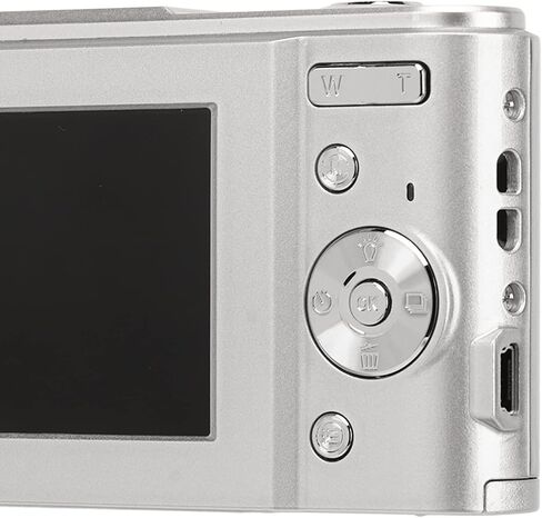 Digital Camera, 1080P 2.4 Inch Display Mini Compact Camera with 16X Zoom, Portable and Rechargeable Video Camera for Adults, Students, Kids, Travel (Space Silver) in Kuwait