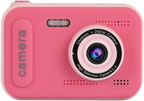 1080P Mini Kids Digital Camera Digital Video Camera for Kids Dual Lens 2.4 Inch IPS Screen Built-in Battery Cute Photo Frames Interesting Games with Neck Strap Birthday in Saudi Arabia