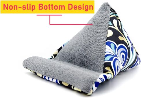 Phone Pillow Stand, Phone Holder for Desk Phone Stand for iPhone 13 Mini iPhone 14 Handmade Fabric Phone Stands Bean Bag Phone Holder (Blue) in Saudi Arabia