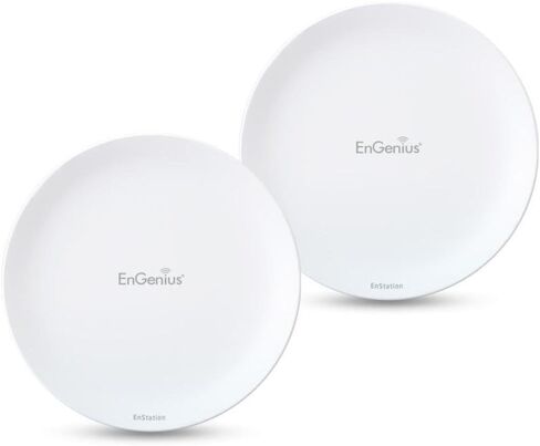 EnGenius Technologies Wi-Fi 5 Outdoor AC867 5Ghz Wireless Access Point/Client Bridge, Long Range, PTP/PTMP, IP55, 26dBm Transmit Power with 19dBi Directional Antennas, GigE Port (EnStation5-AC) in Kuwait