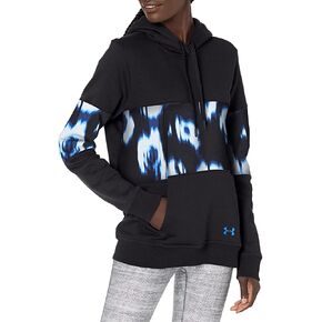 سترة ذات قلنسوة Rival Fleece Blocked للسيدات من Under Armour