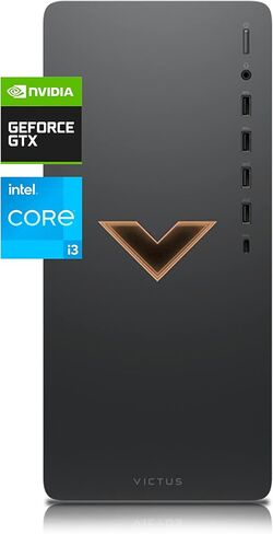 HP Victus 15L Gaming Desktop Bundle PC, NVIDIA GeForce RTX 1660 SUPER Graphics, 12th Generation Intel Core i3 Processor, 8 GB SDRAM, 256 GB SSD, Windows 11 Home OS, Wi-Fi & Bluetooth (TG02-0032, 2022) in Saudi Arabia