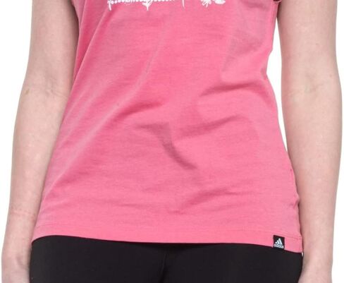 adidas Women's Graphic Floral Print Tank Top - Rose Tone (Pink)/White, Medium in Saudi Arabia