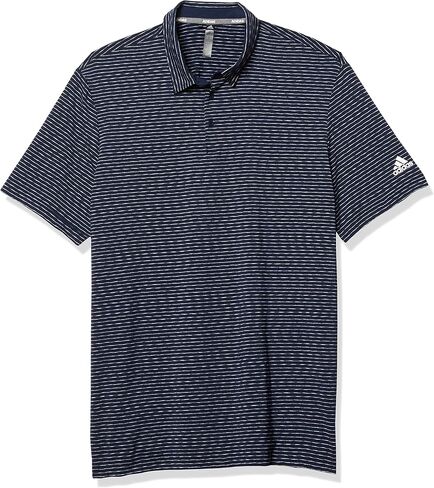 قميص بولو رجالي من Adidas مطبوع عليه Ultimate365 Space Dye Stripe in Kuwait