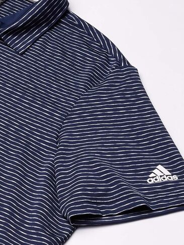 قميص بولو رجالي من Adidas مطبوع عليه Ultimate365 Space Dye Stripe in Kuwait