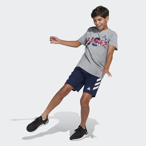 adidas Baby Boys' Short Sleeve Americana Heather Tee in Saudi Arabia