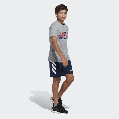 adidas Baby Boys' Short Sleeve Americana Heather Tee in Saudi Arabia