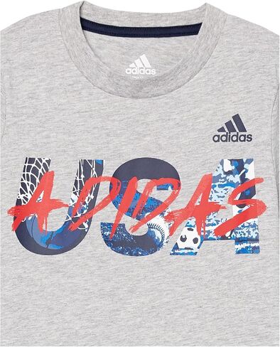 adidas Baby Boys' Short Sleeve Americana Heather Tee in Saudi Arabia