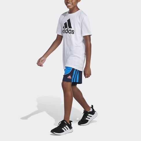 شورت كرة السلة بحزام خصر مطاطي Aeroready للأولاد من adidas in Kuwait