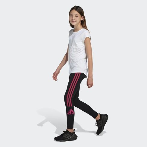 adidas Girls' 3-Stripes Logo Tights in Kuwait