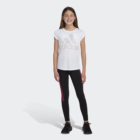 adidas Girls' 3-Stripes Logo Tights in Kuwait