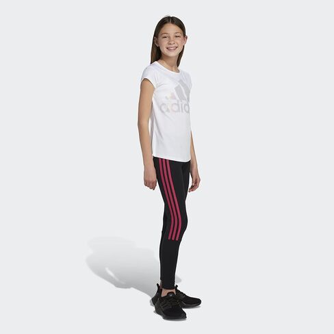 adidas Girls' 3-Stripes Logo Tights in Kuwait