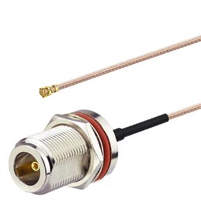 Superbat Female to N Type Female Bulkhead Mount Pigtail Cable 8inch Low Loss RG178 Coaxial Jumper(2Pcs) for RF Applications,Base Stations,PCI WiFi Card,Wireless Router,Gateway etc in Kuwait