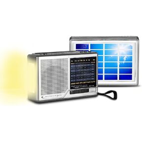 Technical Pro Solar Powered AM/FM/SW Radio Portable Speaker, Rechargeable Listening Device with Headphone Output, Wrist Strap for Easy Carrying, Durable Design, Manual Tuning in Kuwait