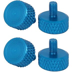 New Lon0167 Computer PC Featured Graphics Card Flat reliable efficacy Head Knurled Thumb Screws Sky Blue M3.5x6mm 4pcs(id:7a4 0c 65 55d) in Saudi Arabia