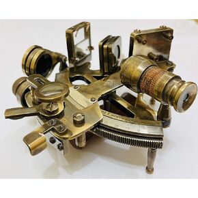 Malla Inc. Nautical Hand-Made Solid Brass Heavy 6" Marine Navigational Sextant in Saudi Arabia