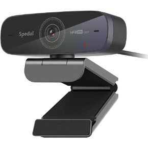 كاميرا ويب Spedal 1080P 60 إطارًا في الثانية مع ميكروفون مزدوج، تركيز تلقائي، برنامج متضمن، كاميرا ويب فائقة الدقة، كاميرا كمبيوتر USB للألعاب/التدريس عبر الإنترنت/مكالمات الفيديو/التكبير/التصغير/سكايب in Kuwait