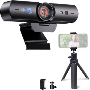 NexiGo 1080P Webcam Kits, N930w HelloCam with Windows Hello, True Privacy, Automatic Electronic Shutter, Computer Camera, Lightweight Mini Tripod, for Zoom/Skype/Teams in Saudi Arabia