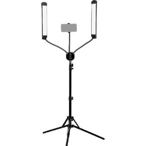 Fotodiox Selfie Starlite Stix Vlog Light Kit w/Tripod - 2X 11in Bi-Color Dimmable LED Wand Lights for Portrait, Photography, Makeup, YouTube, Live Streaming Video and More in Kuwait