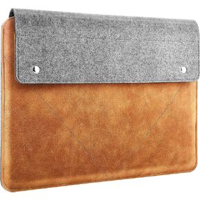 حقيبة حمل من الجلد اللباد مقاس 11 بوصة من MoKo تناسب iPad Air 5/4 10.9، iPad Pro 11 2021/2020/2018، iPad 9/8/7th Gen 10.2، Air 3 10.5، iPad 9.7، Tab A 10.1 تناسب لوحة المفاتيح الذكية، أسود متجعد