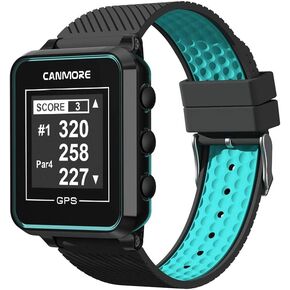 CANMORE TW353 Golf GPS Watch for Men and Women, High Contrast LCD Display, Free Update Over 41,000 Preloaded Courses Worldwide, Lightweight Essential Golf Accessory for Golfers, Black/Gray