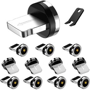 Boffdock 7-Pin i-Products نصائح مغناطيسية، 6 قطع 7Pin نصائح موصل مغناطيسي سريع لأجهزة iProducts بدون كابلات USB in Kuwait
