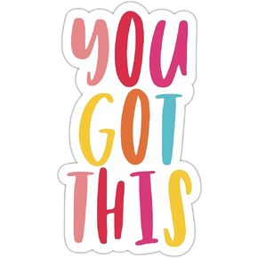 ZURRAM 3PCS Motivational Positive 3" Sticker, Vinyl Waterproof Self Care Inspirational Decal, You Got This Encouraging Quotes Sticker for Laptop Water Bottle Notebook 3 Inches in Kuwait